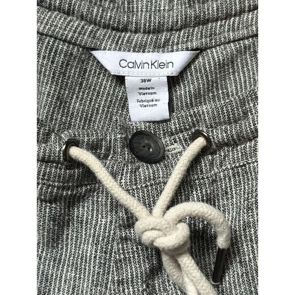 Calvin Klein Back White Stripe Shorts Men's Size 38W - Picture 3 of 7